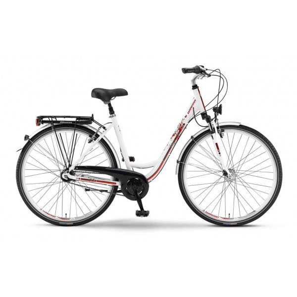 Bicicleta TOURING MONOTUBE 28" 7-S SPECTRO 14/15 WINORA WHITE/RED FS 45