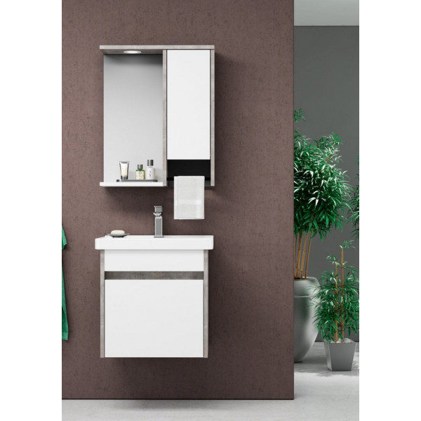 Mobilier de baie ORKA Aydos 55 Retro Silver (13055) Mobilier de baie ORKA Aydos 55 Retro Silver (13055)