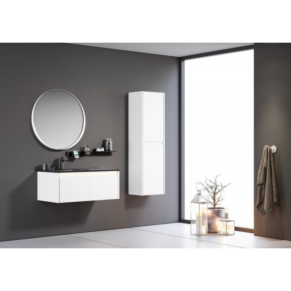 Dulap penal ORKA Lisbon 138x40x30 Matte White Lake