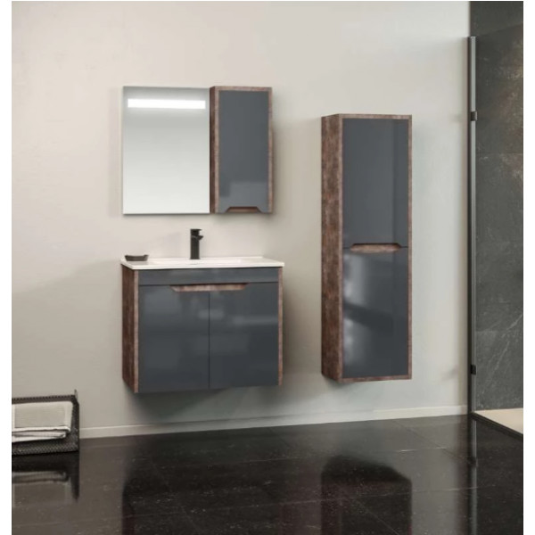 Dulap penal ORKA Lago 30x65 Glossy Anthracite
