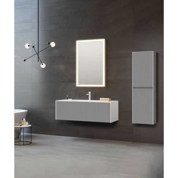 Mobilier de baie ORKA Cube 100 Grey Matt