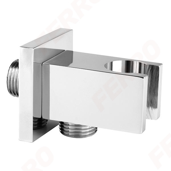 Cot fixare furtun dus Ferro 1/2" PKN15 patrat Cot fixare furtun dus Ferro 1/2" PKN15 patrat