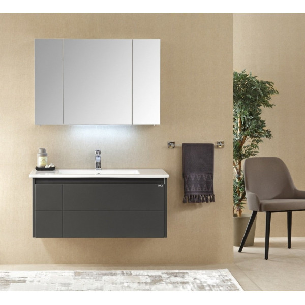 Mobilier de baie ORKA New Likya 100 Antracite Mobilier de baie ORKA New Likya 100 Antracite
