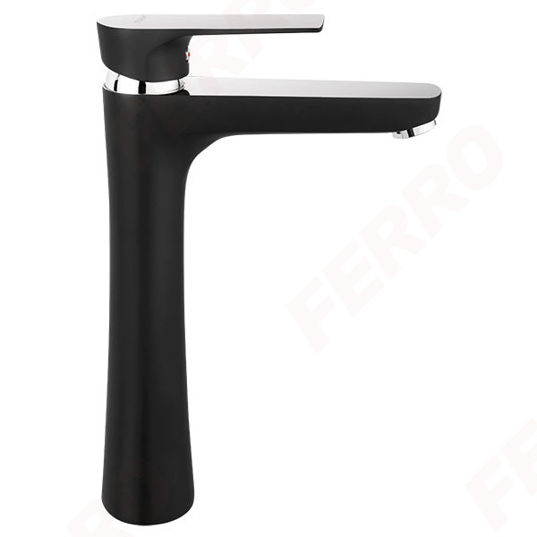 Baterie Ferro SQUARE BAQ2LBLC (lavoar inalt) negru
