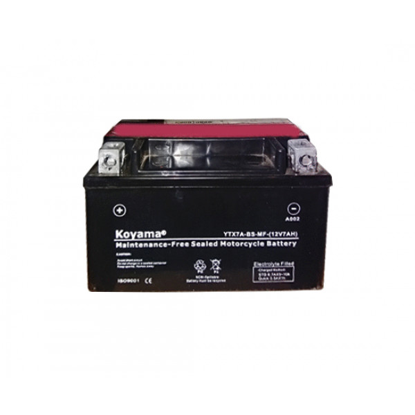 KOYAMA moto YTX7A-BS 12V-7Ah/acumulator electric p/u motociclete
