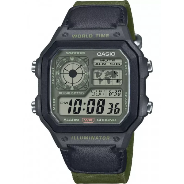 Часы CASIO COLLECTION AE-1200WHUB-3AVEF