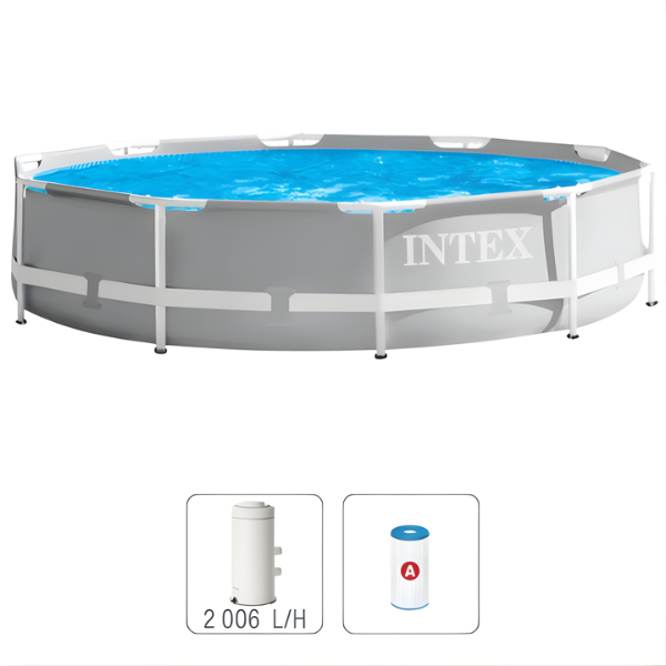 INTEX Бассейн 366x76cm, 6503Л, металлический каркас, с фильтрующим насосом