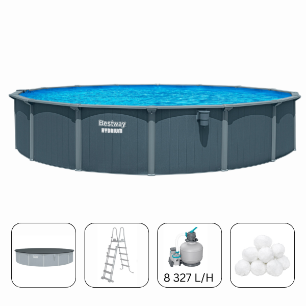 Bestway Бассейн Hydrium 732×132 см, 49200 Л, металлический каркас