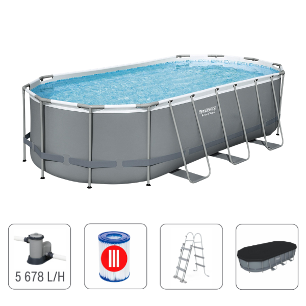 Bestway Бассейн STEEL PRO MAX Oval 549x274x122 см, 13430Л, металлический каркас