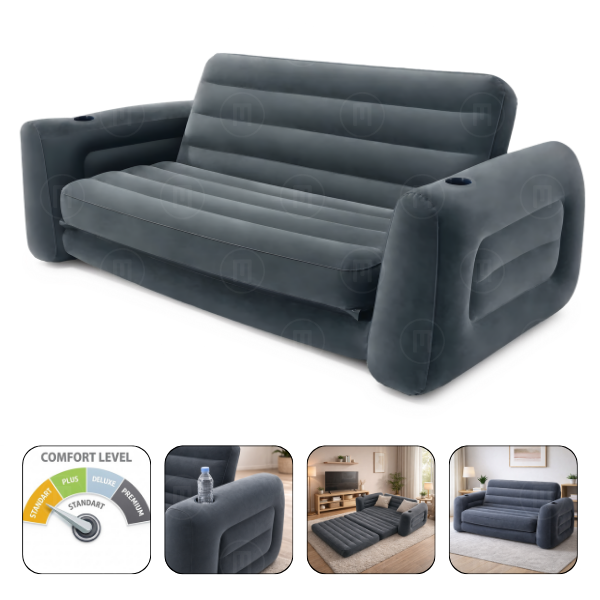 INTEX Надувной Диван VELUR 231x203x66 см INTEX Надувной Диван VELUR 231x203x66 см
