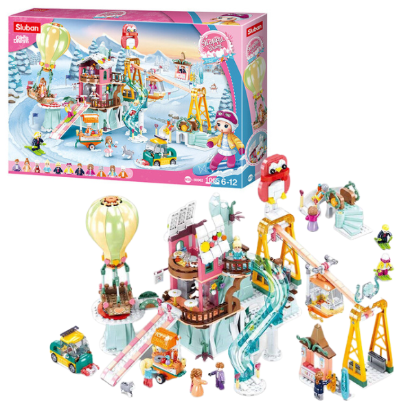 Set de construcție ”Vacanța la stațiune de ski”, 1065 elem.
