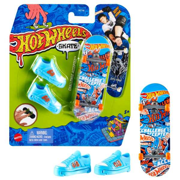 Hot Wheels Fingerboard-uri Neon Skate Tony Hawk, în asortiment Hot Wheels Fingerboard-uri Neon Skate Tony Hawk, în asortiment