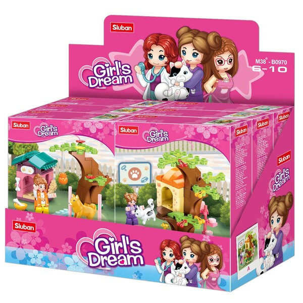Set de construcție ”Parc de distracții pentru animale de companie”, 6 modele, de la 79 pînă la 91 elem. Set de construcție ”Parc de distracții pentru animale de companie”, 6 modele, de la 79 pînă la 91 elem.