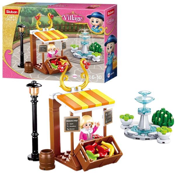 Set de construcție ”Magazin de fructe”, 99 elem. Set de construcție ”Magazin de fructe”, 99 elem.
