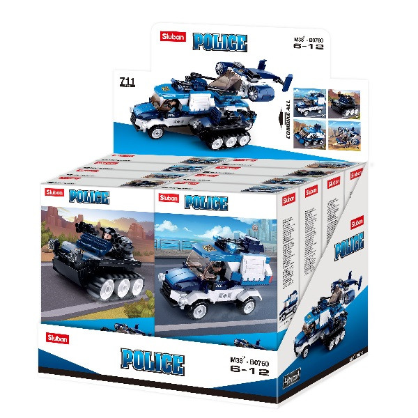 CONSTRUCTOR POLICE 4 INTO 1, 4 modele, de la 105 pînă la 116 elem. CONSTRUCTOR POLICE 4 INTO 1, 4 modele, de la 105 pînă la 116 elem.