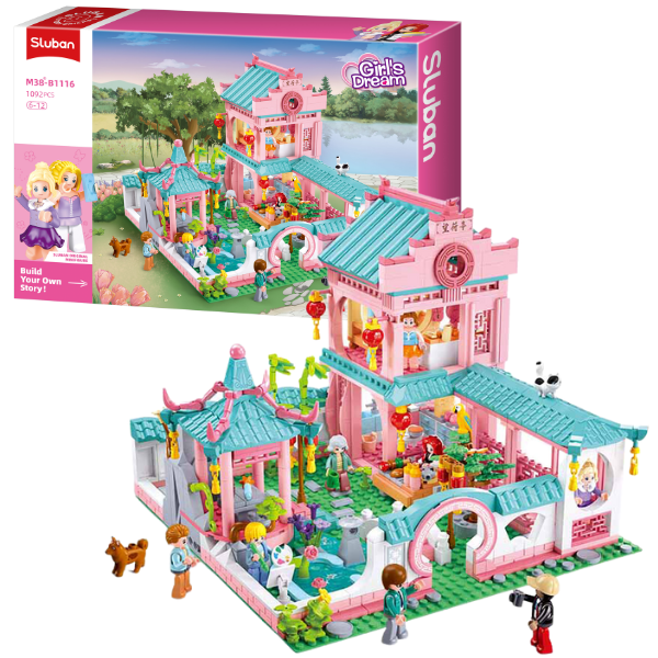 Set de construcție ”Vilă în stil chinezesc 2”, 959 elem. Set de construcție ”Vilă în stil chinezesc 2”, 959 elem.