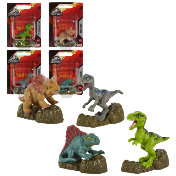 Mini-figurină dinozaur „Jurrasic World”, în as. Mini-figurină dinozaur „Jurrasic World”, în as.