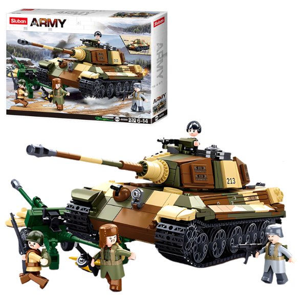 Конструктор Танк 2 в 1 «Королевский тигр», 930 элем.