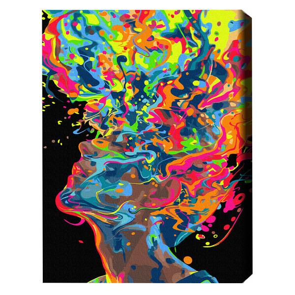 Pictură pe numere 40*50 сm (pânză neagră/fără cutie) – O explozie a creativității Pictură pe numere 40*50 сm (pânză neagră/fără cutie) – O explozie a creativității
