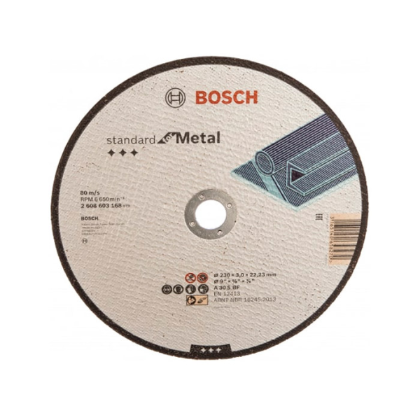 Диск абразивный Bosch Standard 230x3х22.2 (2608603168) Диск абразивный Bosch Standard 230x3х22.2 (2608603168)