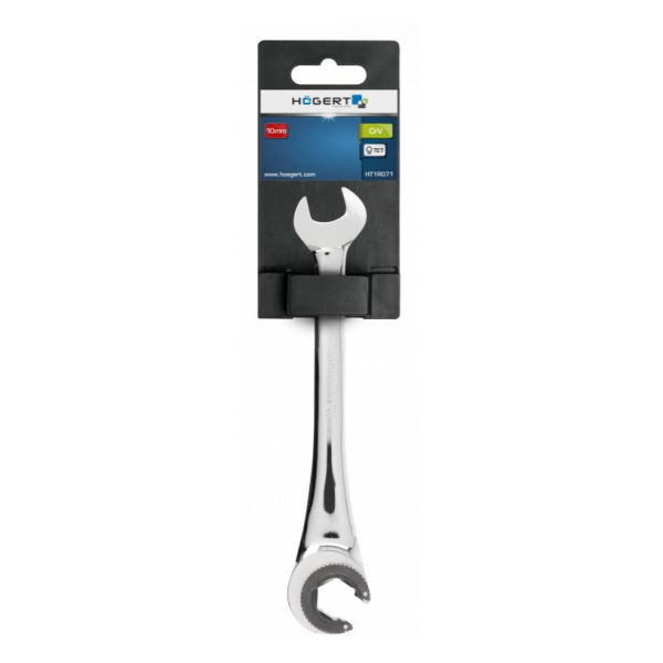 10mm cheie combinată cu clichet deschis Hoegert HT1R071