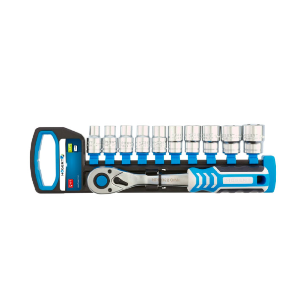 Set de capete tubulare si accesorii Hogert HT1R332