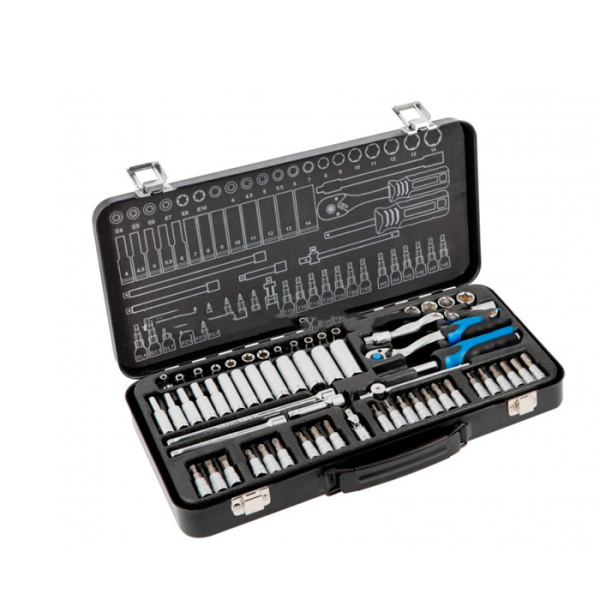 Set de capete tubulare si accesorii Hoegert HT1R486 Set de capete tubulare si accesorii Hoegert HT1R486