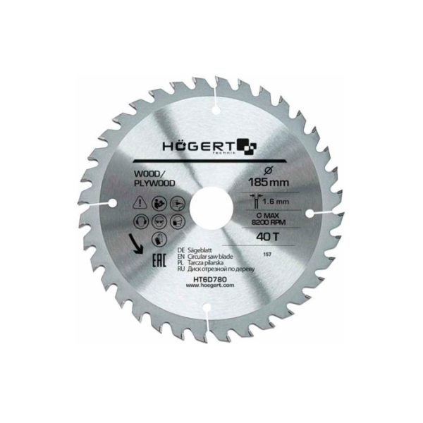 Pânza ferăstrău circular Hoegert HT6D780