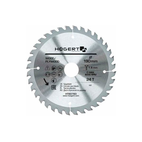 Pânza ferăstrău circular Hoegert HT6D783
