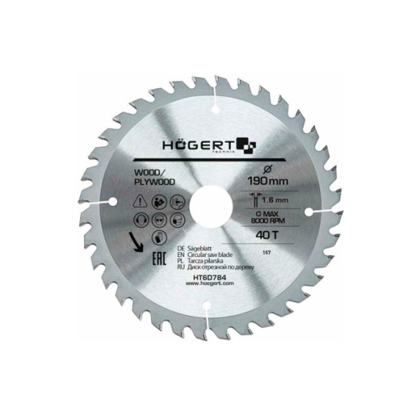 Pânza ferăstrău circular Hoegert HT6D784
