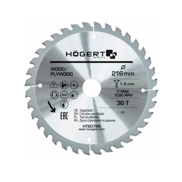 Pânza ferăstrău circular Hoegert HT6D786 Pânza ferăstrău circular Hoegert HT6D786