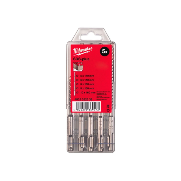 Set burghie pentru beton Milwaukee SDS-Plus 5 buc. (4932352338) Set burghie pentru beton Milwaukee SDS-Plus 5 buc. (4932352338)
