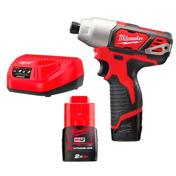 Mașină de înșurubat cu impact cu acumulatori Milwaukee M12 BID-202C 4933441960 Mașină de înșurubat cu impact cu acumulatori Milwaukee M12 BID-202C 4933441960