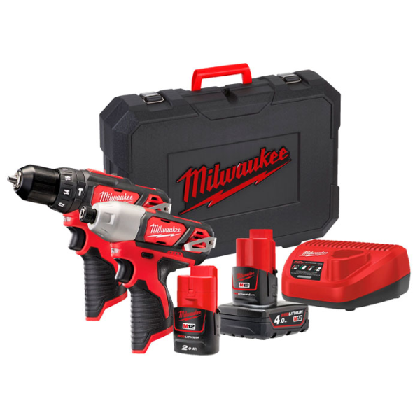 Set instrumente cu acumulatori Milwaukee М12 ВPP2В-421С 4933443497 Set instrumente cu acumulatori Milwaukee М12 ВPP2В-421С 4933443497