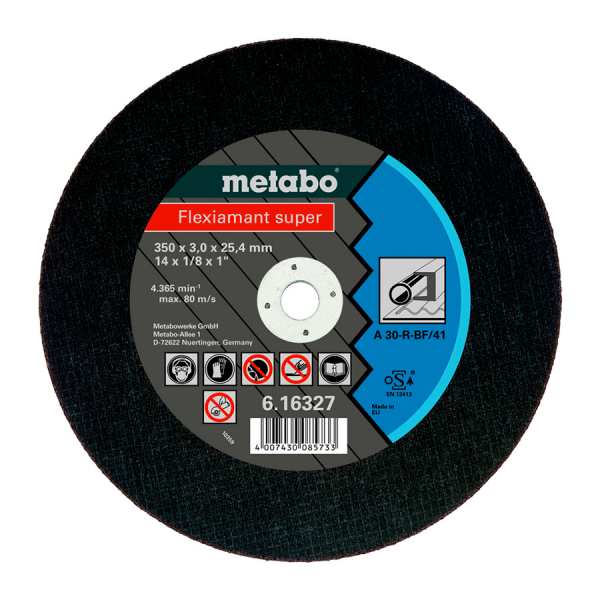 Диск абразивный Metabo FLEXIAMANT SUPER 350*3,0*25,4, STEEL, TF 41 616327000