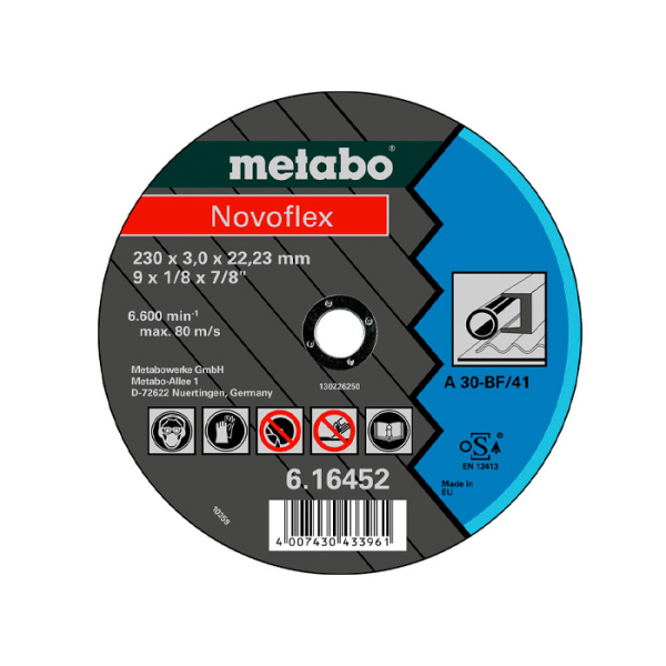 Disc abraziv Metabo Novoflex 230x3.0x22.2 (616452000) Disc abraziv Metabo Novoflex 230x3.0x22.2 (616452000)