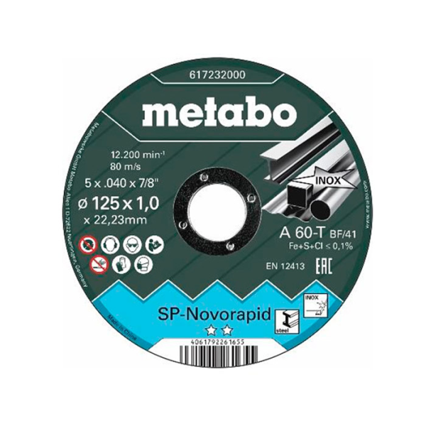 Disc abraziv Metabo Novorapid 125x1,0x22 SP (617232000)