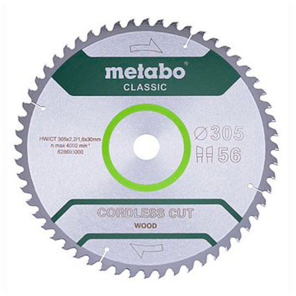 Pânza ferăstrău circular METABO Cordless cut Classic HW/CT (628693000) Pânza ferăstrău circular METABO Cordless cut Classic HW/CT (628693000)