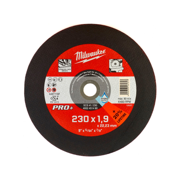 Disc abraziv MILWAUKEE (4932451490) 230*1.9 pro+ Disc abraziv MILWAUKEE (4932451490) 230*1.9 pro+