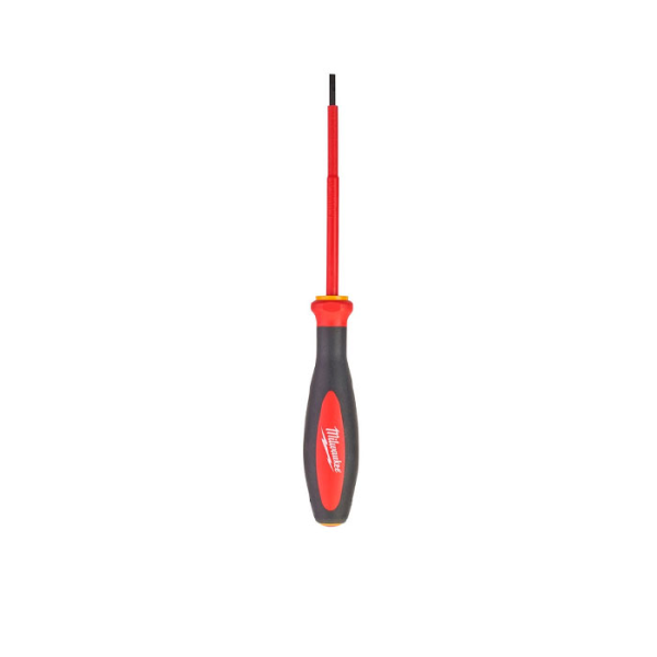 Диэлектрическая отвертка MILWAUKEE VDE 1000V SL 1.0 x5.5x125 (4932464038)