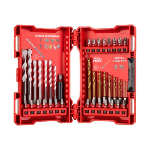 Набор бит и сверл по металлу Milwaukee RedHEX TiN (4932479853) Набор бит и сверл по металлу Milwaukee RedHEX TiN (4932479853)
