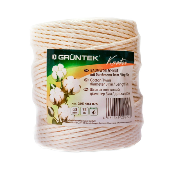 Sfoară de bumbac Gruntek (295403075) Sfoară de bumbac Gruntek (295403075)