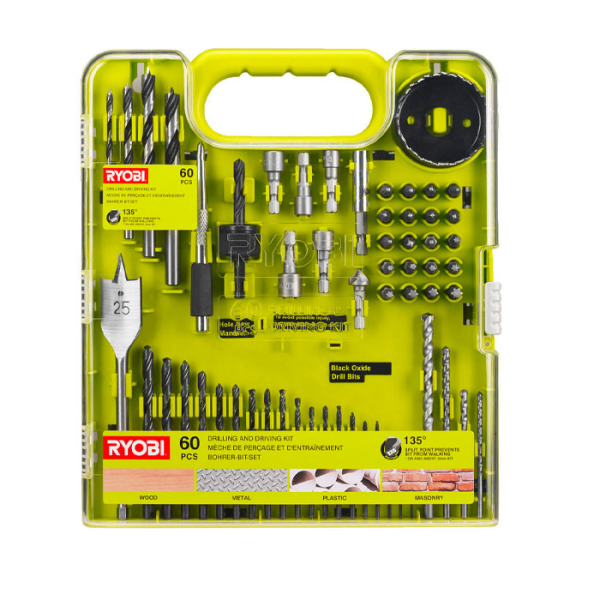 Набор бит и сверл Ryobi RAKDD60 Набор бит и сверл Ryobi RAKDD60