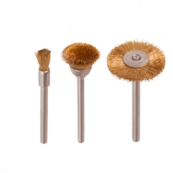 Set de mini-perii din sârmă de alamă Wolfcraft (2740000)