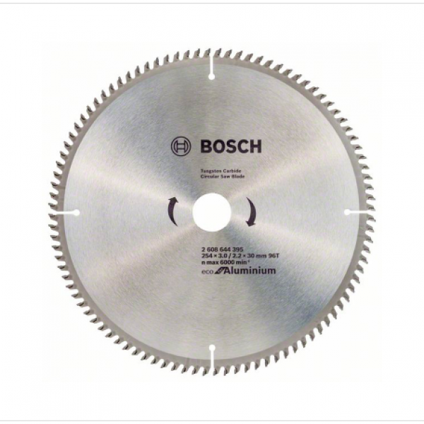 Диск ECO p/u alu 254x3,0/2,2x30 96T BOSCH 2608644395 Диск ECO p/u alu 254x3,0/2,2x30 96T BOSCH 2608644395