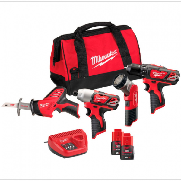 M12BPP4A-202B Набор инструментов MILWAUKEE 4933441240 M12BPP4A-202B Набор инструментов MILWAUKEE 4933441240
