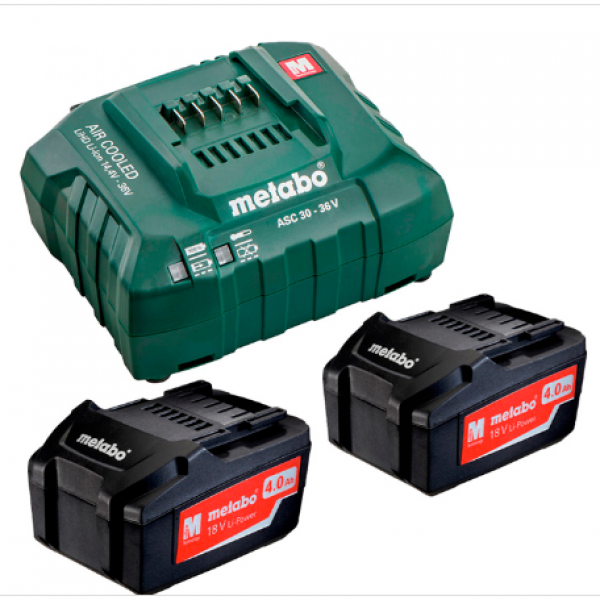 685050000 Комплект аккумуляторов METABO 2x4,0 Ач (коробка) 685050000 Комплект аккумуляторов METABO 2x4,0 Ач (коробка)