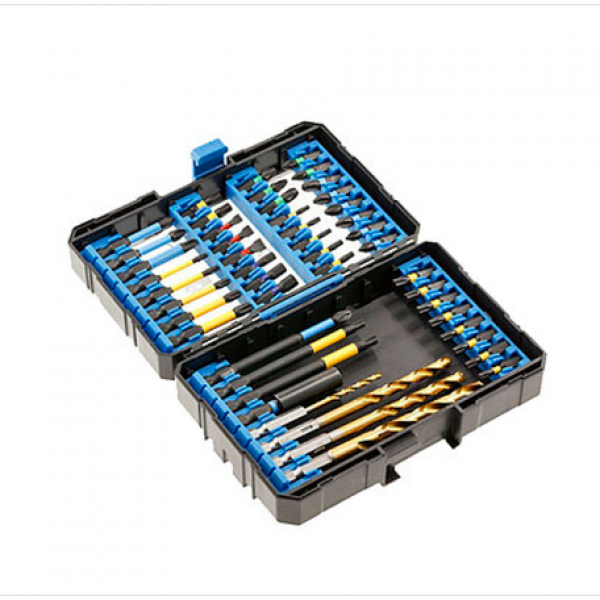 Set de biti cu impact si burghii p/u metal 56buc HT1S803 Hoegert