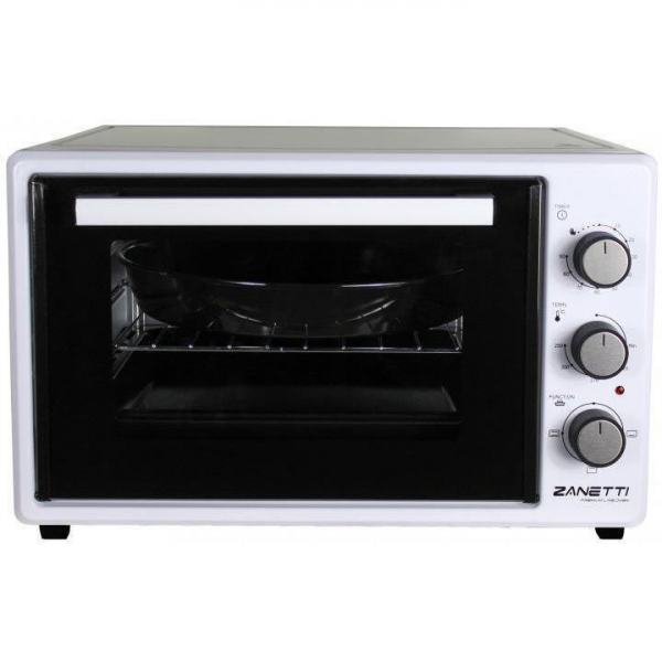 Духовка Электрическая ZANETTI CE 37 WHITE 420x509x305, 37 л,1400 вт,Таймер,Гриль,два протевня,белый, Духовка Электрическая ZANETTI CE 37 WHITE 420x509x305, 37 л,1400 вт,Таймер,Гриль,два протевня,белый,
