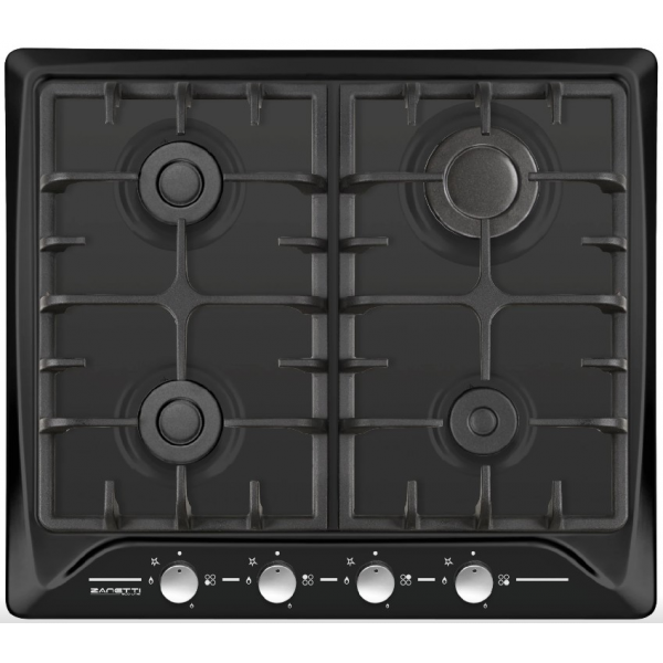 Плита Zanetti ECO 1120 BLACK 4 газ конфорки.Решетка чугунная.панел управления спереди .Электроподжиг.эмаль.черный Плита Zanetti ECO 1120 BLACK 4 газ конфорки.Решетка чугунная.панел управления спереди .Электроподжиг.эмаль.черный